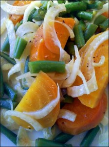 Roasted Beets, Green Beans and Fennel Salad