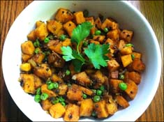 Sweet Potato and Pea Curry